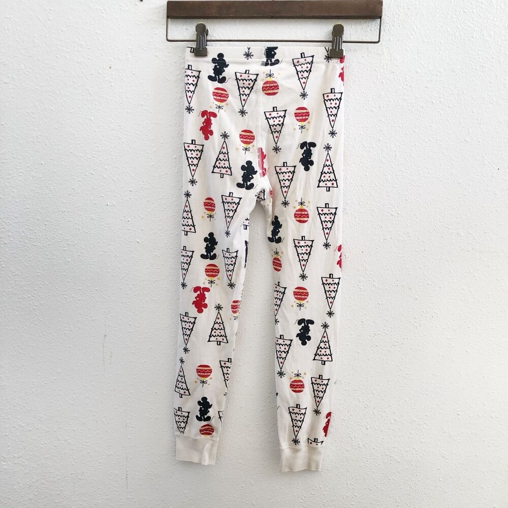 HANNA ANDERSSON Disney‎ Mickey Mouse Holiday Long John Pajama Pants Size 6-7